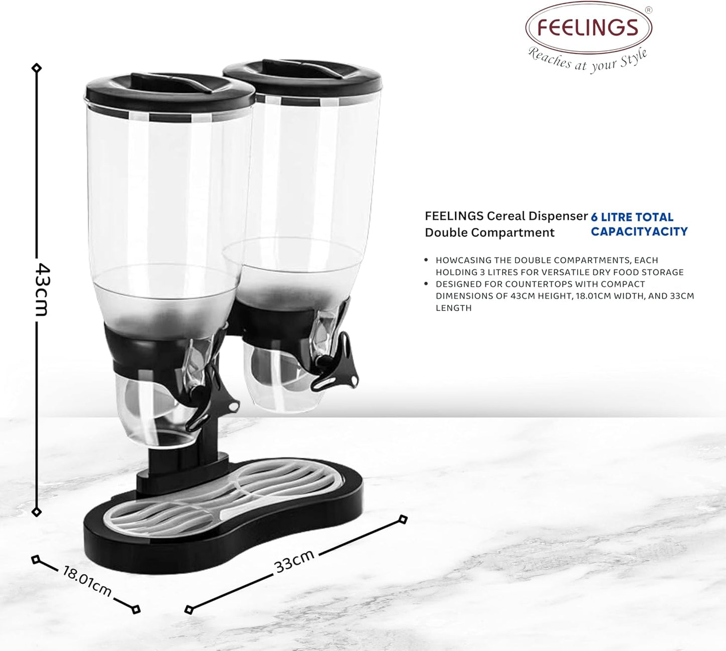 CrispKeeper™ Cereal Double Dispenser