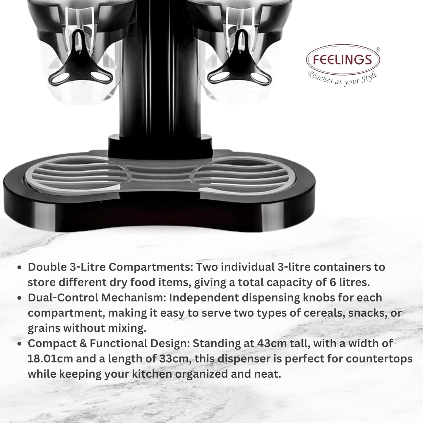 CrispKeeper™ Cereal Double Dispenser