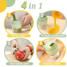 ChopMaster 4 in 1 Portable Electric Vegetable Cutter Set